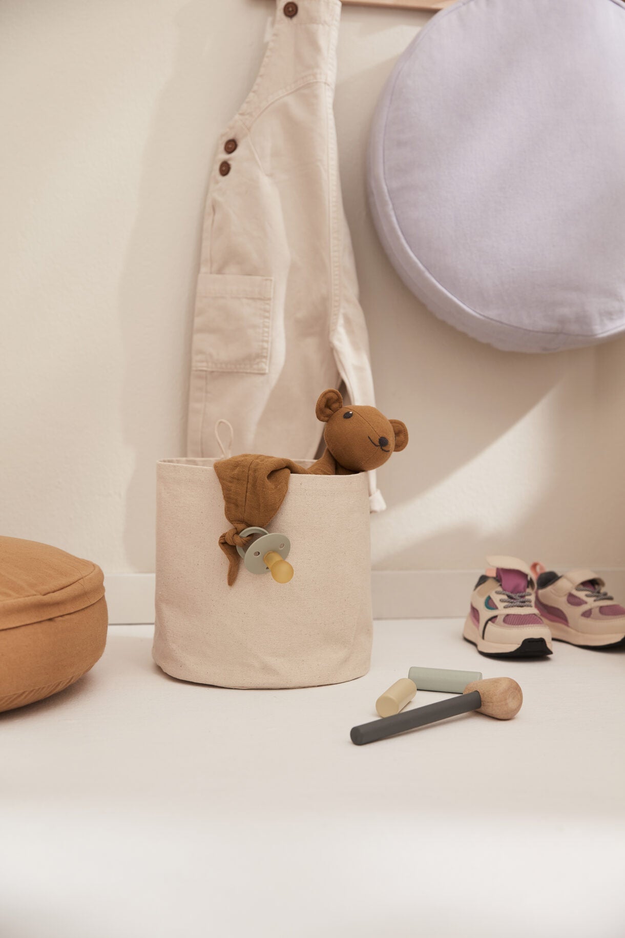 Kids Concept Förvaringskorg 2-pack Naturvit